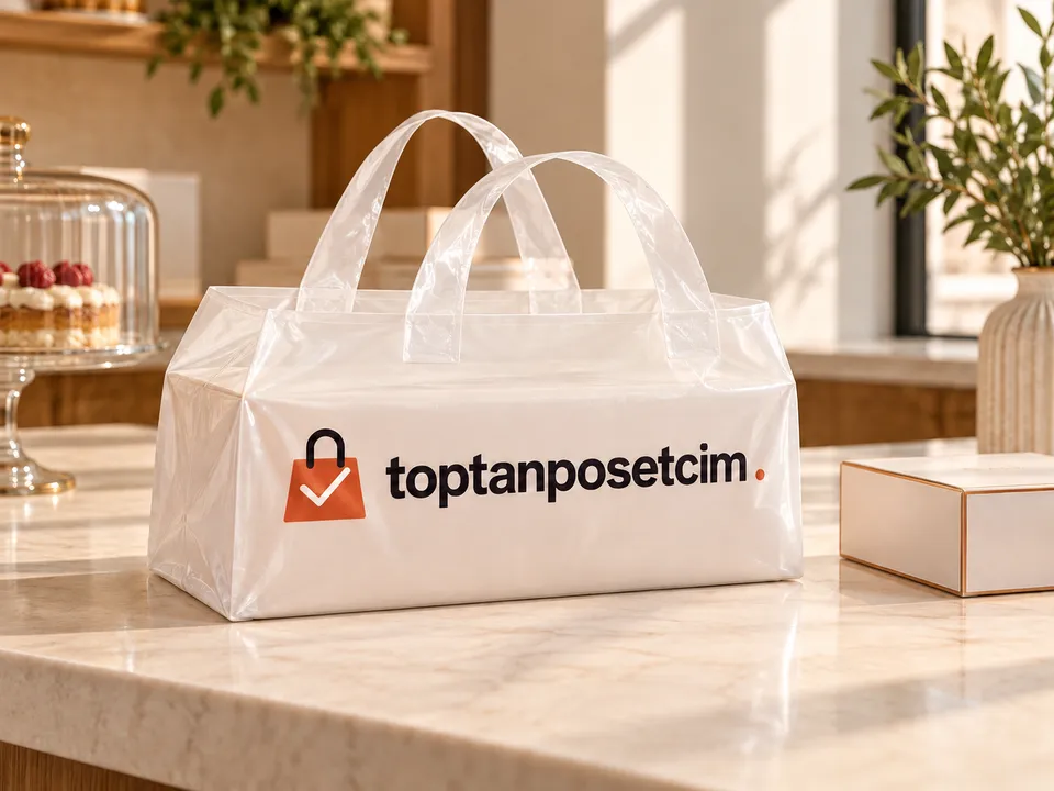 Toptanposetcim baskılı Pasta poşeti ürün örneği