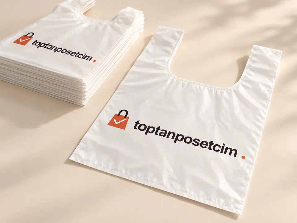 Toptanposetcim baskılı Market poşeti ürün örneği